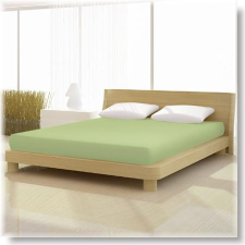 Pamut-elastan classic almazöld színű gumis lepedő 180x200 cm-es alacsony matracra lakástextília