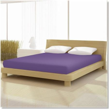  Pamut-elastan classic lila színű gumis lepedő 180x200 cm-es alacsony matracra lakástextília