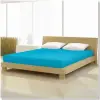  Pamut-elastan classic petrol kék színű gumis lepedő 100x200-220 cm-es alacsony matracra