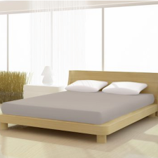 Pamut-elastan classic szafari színű gumis lepedő 230 cm átmérőjű kerek  matracra lakástextília