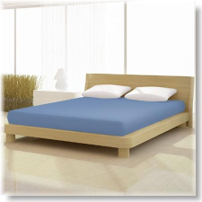 Pamut jersey classic középkék színű  lepedő 140x200 és 160x200 cm-es matracra lakástextília