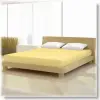  Pamut jersey de luxe krémsárgas színű gumis lepedő 90x200 és 100x200 cm-es matracra krémsárga