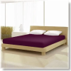  Pamut jersey de luxe padlizsán lila színű gumis lepedő 120x200 és 130x200 cm-es matracra