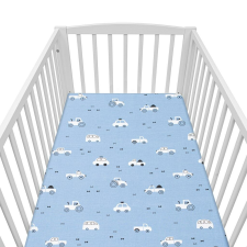 Pamut kiságyba való lepedő pamut New Baby Játékautó Tuuut 120x60 cm babaágynemű, babapléd