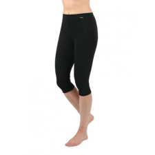  Pamut leggings - 3/4 capri - fekete női nadrág