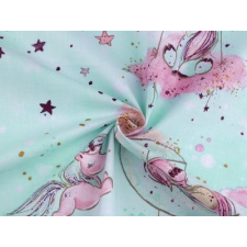  Pamutanyag Unikornis mintával dekorációs kellék