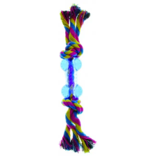  Pamutkötél gumilabdával, 26cm játék kutyáknak