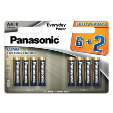 Panasonic 1,5V AA/ceruza tartós alkáli elem (8db/csomag) (LR6EPS/8BW 6+2F) (LR6EPS/8BW 6+2F) ceruzaelem