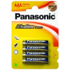 Panasonic 1.5V Alkáli AAA ceruza elem Alkaline Power (4db / csomag)  (LR03APB/4BP) (LR03APB/4BP)