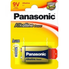 Panasonic Alkaline Power 9V blokk alkáli/tartós elemcsomag (6Lr61Apb-1Bp) ceruzaelem