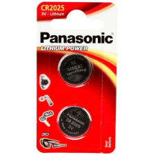 Panasonic CR2025 3V lítium gombelem (2db/csomag) (CR-2025EL/2B) (CR-2025EL/2B) gombelem