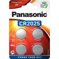 Panasonic CR2025 3V lítium gombelem 4db/csomag (CR2025EL-4B) gombelem