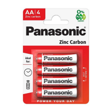 Panasonic elem (AA, R6R, 1.5V, cink-karbon) 4db / csomag (R6R-4BP / R6RZ/4BP) ceruzaelem