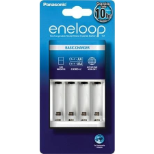 Panasonic Elemtöltő, AA ceruza/AAA mikro, 2/4, időzítő, PANASONIC "Eneloop" elem tartozék