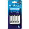 Panasonic Elemtöltő, AA ceruza/AAA mikro, 2/4, időzítő, PANASONIC "Eneloop"