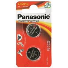Panasonic Gombelem, CR2016, 2 db, PANASONIC (PECR2016) gombelem