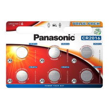 Panasonic gombelem (CR2016, 3V, lítium) 6db / csomag (CR-2016EL/6BP) (CR-2016EL/6BP) gombelem