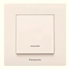 Panasonic Karre Plus nyomó kapcsoló jelzőfényes bézs (keret nélkül) villanyszerelés