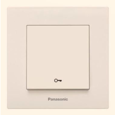 Panasonic Karre Plus nyomókapcsoló kulcs jellel bézs (keret nélkül) villanyszerelés