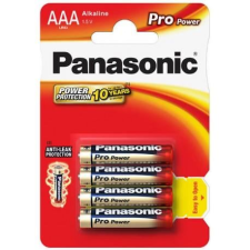 Panasonic Pro power 1.5V Alkáli AAA mini ceruza elem (4 db) (BK-LR03PPG-4BP) (BK-LR03PPG-4BP) ceruzaelem