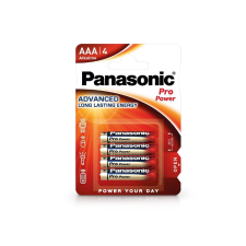 Panasonic Pro Power Alkaline AAA ceruza elem - 4 db/csomag mobiltelefon, tablet alkatrész