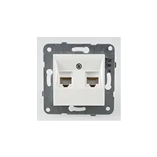 Panasonic RJ45 CAT 6 dupla fali aljzat, keret nélkül, bézs villanyszerelés