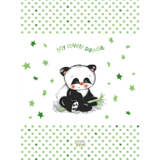 Panda Babastar merev pelenkázó lap 50*70 cm - zöld panda pelenkázó matrac