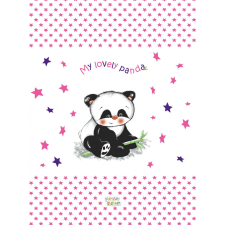 Panda Babastar Merev Pelenkázó Lap - Rózsaszín Panda - 50x70 cm pelenkázó matrac