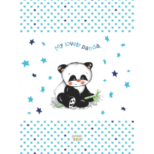 Panda Babastar puha pelenkázó lap 50*70 cm - kék panda pelenkázó matrac