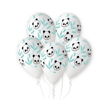Panda Bamboo léggömb, lufi 5 db-os 13 inch (33 cm) party kellék