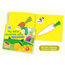  Panda Juniors színező - Zöldségek és gyümölcsök gyermek- és ifjúsági könyv