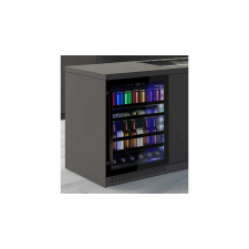  Pando PFMBP-60CRL Italhűtő, pult alá szerelhető, fekete, jobbos borhűtőgép