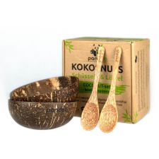 Pandoo Coconut Set Bowls & Spoons etetőkészlet papírárú, csomagoló és tárolóeszköz