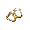 Pandora 14K aranyozott Csavart háromszög nagy karika fülbevaló - 263876C00