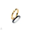 Pandora 14K aranyozott hullámos karikagyűrű 54-es méret - 163885C00-54