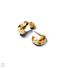 Pandora 14K aranyozott hullámos nyitott karika fülbevaló - 263873C00