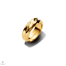 Pandora 14K aranyozott hullámos széles karikagyűrű 54-es méret - 163886C00-54 gyűrű