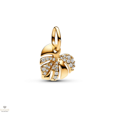 Pandora 14k aranyozott Monstera pálmalevél függő charm - 763349C01 egyéb ékszer