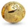 Pandora 764529C00 Texturált földgömb mini charm