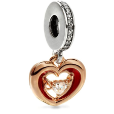 Pandora 782450C01 Kétszínű medál Ragyogó szív medál