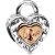 Pandora 782505C00 Kétszínű szétosztható medál Szív lakattal