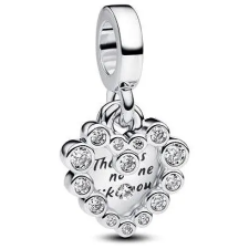 Pandora 793765C01 Szikrázó szív dupla függő charm (Ag925/1000, 2,4 g) medál