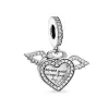 Pandora 798485C01 Szív és angyalszárny függő charm (Ag 925/1000, 3,6 g)