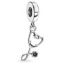 Pandora 799072C01 Sztetoszkóp szív függő charm (Ag 925/1000, 1,9 g)