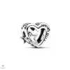 Pandora áttört családi szív és csillag charm - 792829C00