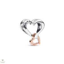 Pandora Áttört végtelen szív charm - 782642C00 egyéb ékszer