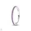 Pandora Csillogó lila fél örökkévalóság gyűrű 58-as méret - 192999C04-58