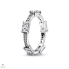 Pandora Csillogó Szögletes Pavé gyűrű 48-as méret - 192397C01-48