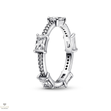 Pandora Csillogó Szögletes Pavé gyűrű 48-as méret - 192397C01-48 gyűrű