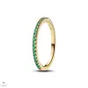Pandora Csillogó zöld fél örökkévalóság gyűrű 54-es méret - 162999C03-54